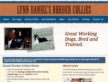 Tablet Screenshot of danielbordercollies.com